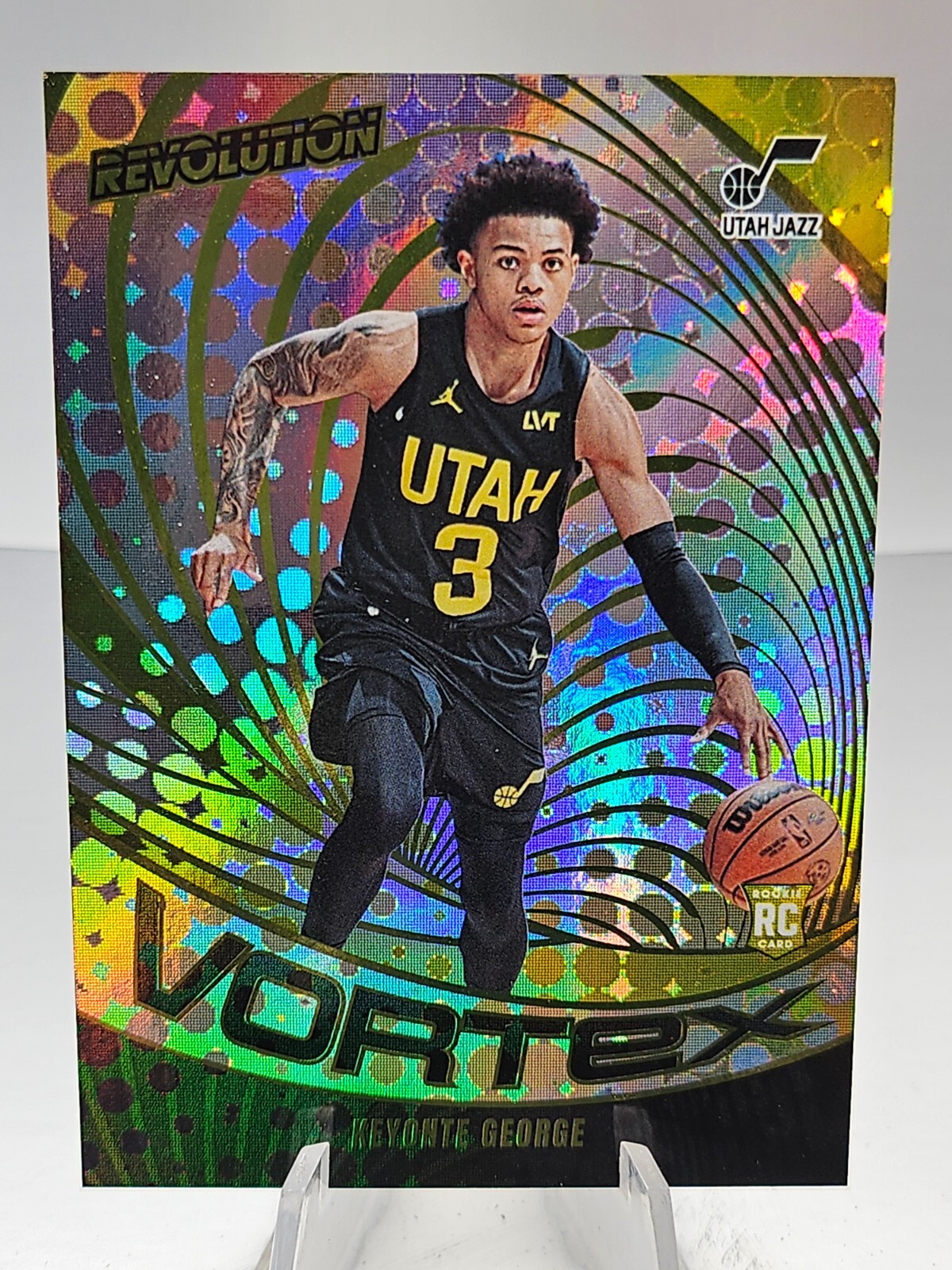 Keyonte George RC 2023-24 Panini Revolution Rookie Vortex Utah Jazz #20