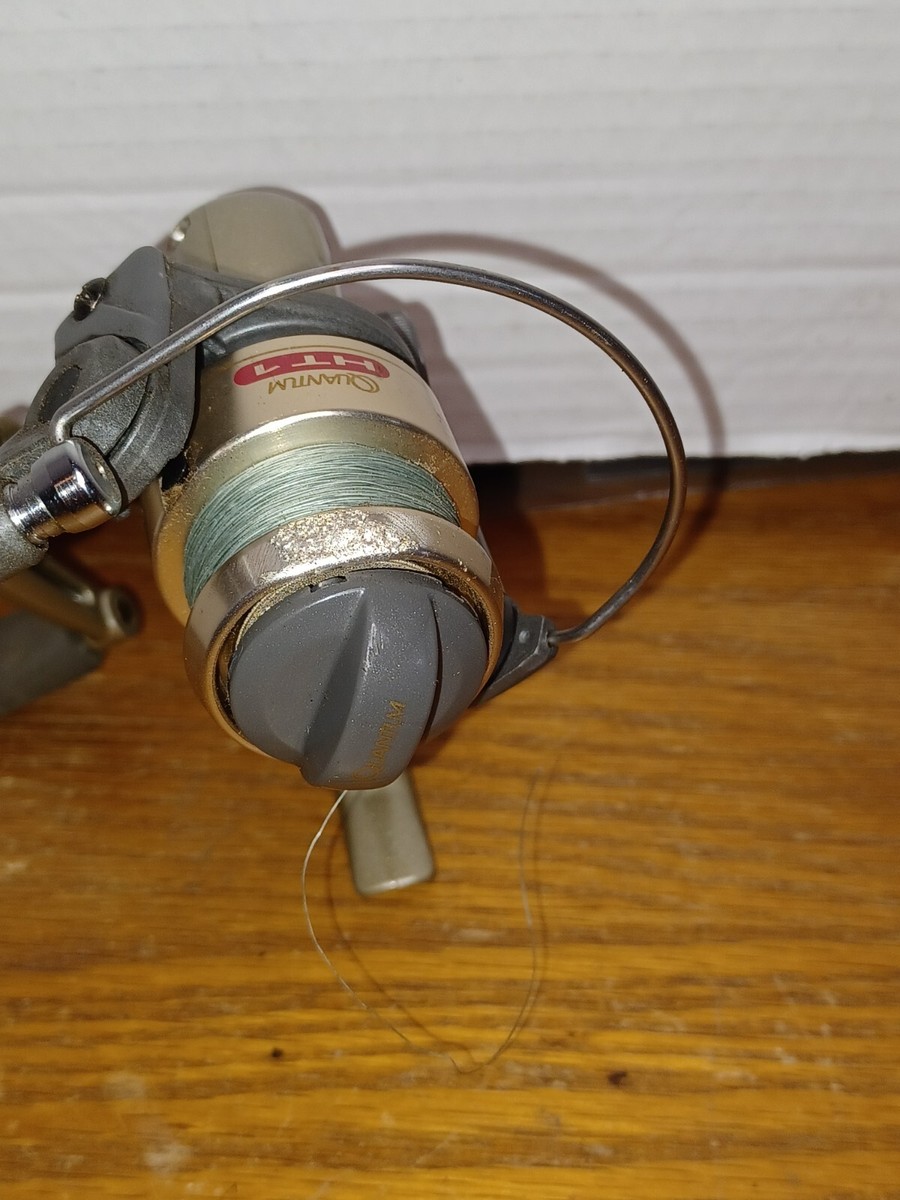 Moulinet De Pêche Vintage Quantum Heat HT1 - Spinning - Eau Douce Et Mer - état Fonctionnel