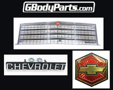 1979 Malibu El Camino Grill With Chevrolet Metal Emblem Bowtie Starburst Emblem