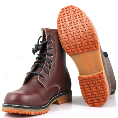 women's slip resistant combat boots