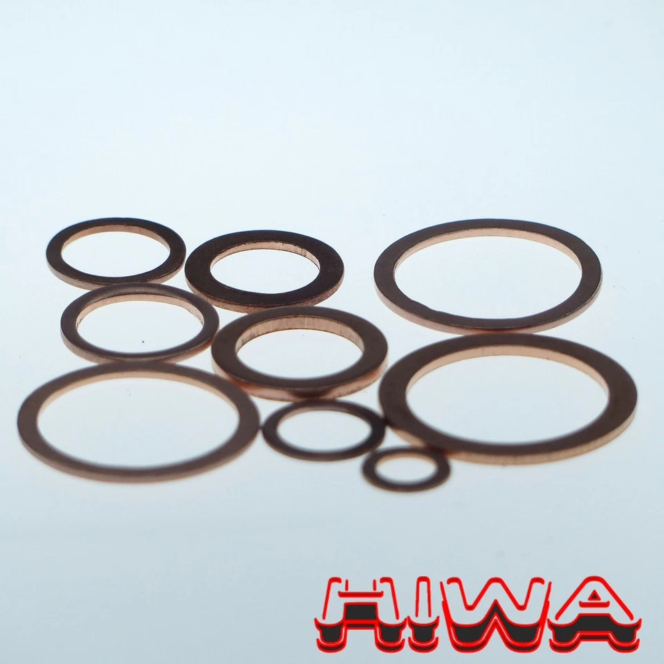 HIWA 10x Kupfer Dichtringe Kupferdichtungen DIN 7603A Größe nach Wahl