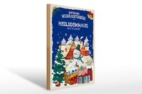 Holzschild WeihnachtsgrüßE Heiligenhaus Bei Velbert Geschenk 30X40 Cm