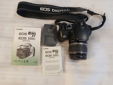 Canon EOS Digital Rebel XT DSLR Camera w/ CF Card, Battery, Charger, Manual