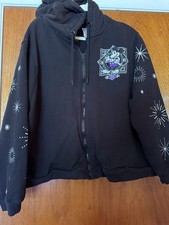 Disney 100 Women's Plus Size 3X Full Zip Hoodie Black Mickey Minnie Goofy