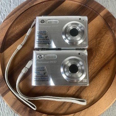 OA機器 HP PHOTOSMART Lot Of 2 HP Photosmart R927 8.2MP Digital Camera Silver - No