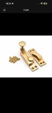 Polished Brass Victorian Style Solid Window Fasteners lock Sash Window Fittings 