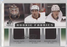 2013 SP Game Used Edition Jerseys Emerson Etem Rickard Rakell Viktor Fasth 0gg