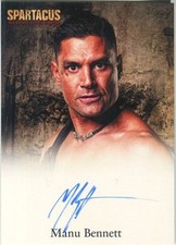 2009 Rittenhouse Spartacus Blood And Sand Manu Bennett as Crixus Autograph