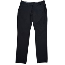 Travis Mathew Mens 36x32 Black Performance Golf Pants Chino Casual Athletic EUC