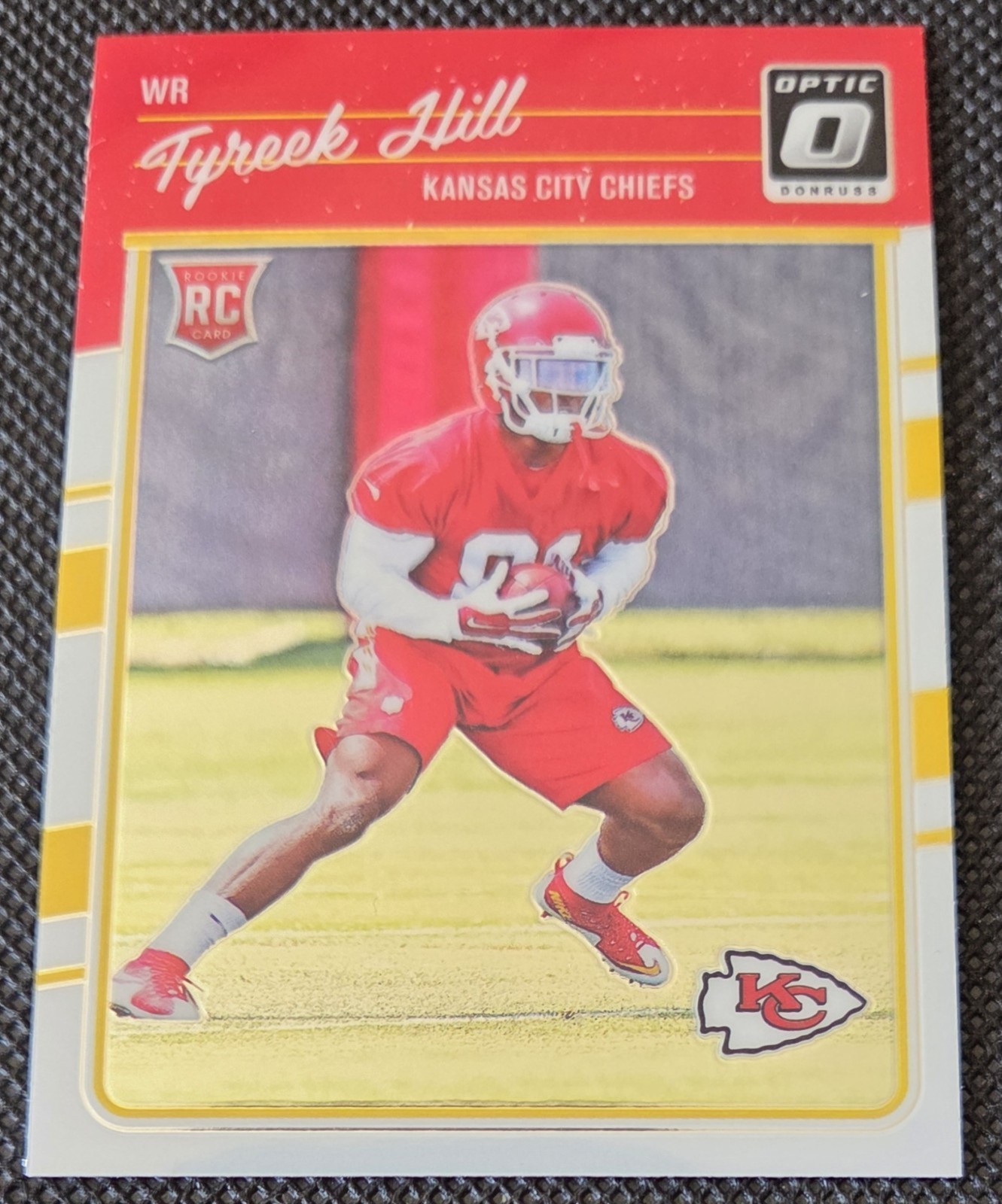 TYREEK HILL 2016 DONRUSS OPTIC ROOKIE FOOTBALL KANSAS CITY CHIEFS 