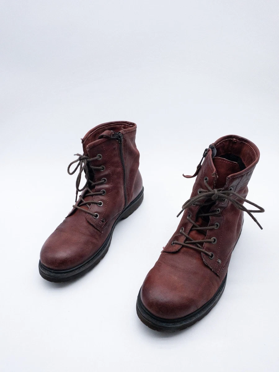 Sandalo da donna in camoscio rosso zeppa 10