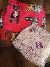 2015 Monster High Bedding Twin Sheet Set Top Flat Bottom Fitted Sheets