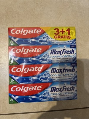 Colgate Max Fresh Zahnpasta 4er Pack Cooling Crystals Cool Mint