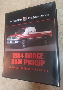 1994 Dodge Ram Pickup Product Training Launch Kit. 4- VHS Tapes