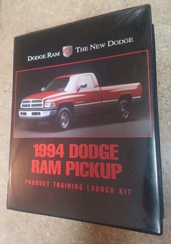 1994 Dodge Ram Pickup Product Training Launch Kit. 4- VHS Tapes