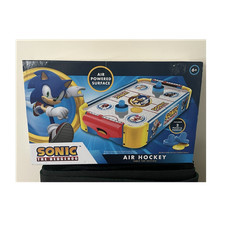 Sonic the Hedgehog Table Top Edition Air Hockey Table Game Set w/ 2 Pucks