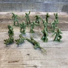 Vintage Marx Louis Marx US Army Combat Infantry Soldiers Lot 15 Figures 2”