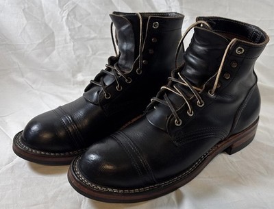 Nick s Handmade Americana Boots   Size 10.5 E - Black