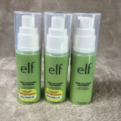 Lot of 3 e.l.f. Tone Adjusting Face Primer, Large, 1.0 fl oz Sealed