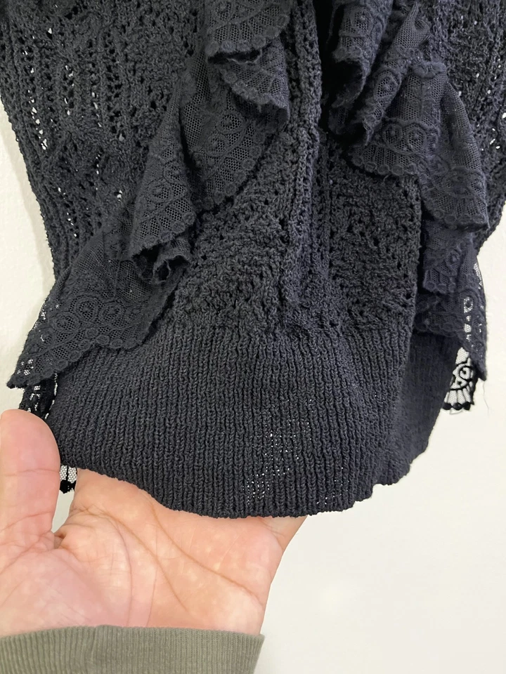 Victoriano Eduardiano Romántico Gótico Steampunk Top L Y2K Coqueta Casa de Campo Parisina Foto 4 de 4