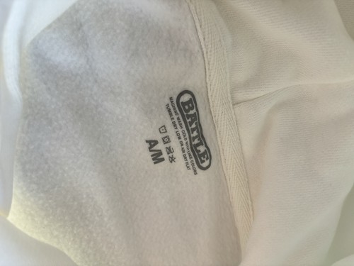 Sudadera con capucha mediana blanca para adultos Battle Sports 🏈 Impresionante Preppy bonita - Imagen 4 de 4