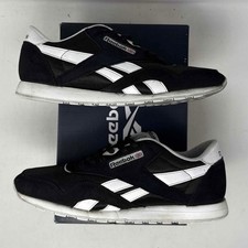 Reebok Classic Nylon Black White 2018 FV1592 Black/Black/White Size 11