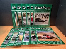 Motor Sport Magazine Bundle Vintage 1972 Full Year Set Collectible FREE POST