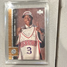 1996-97 Upper Deck Allen Iverson Rookie Card #91 Philadelphia 76ers. rookie card picture