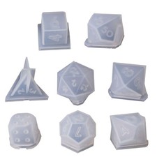 8 Shapes Transparent Epoxy Mold UV Resin DIY Mould Making Molds