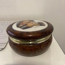 Hummel Wooden Box With porcelain “Umbrella boy”