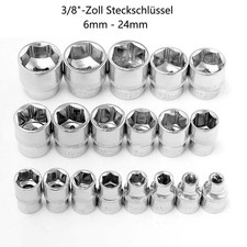 New Socket Wrench Insert 3/8" Drives，Shallow & Deep,6 Point ，Size Selectable