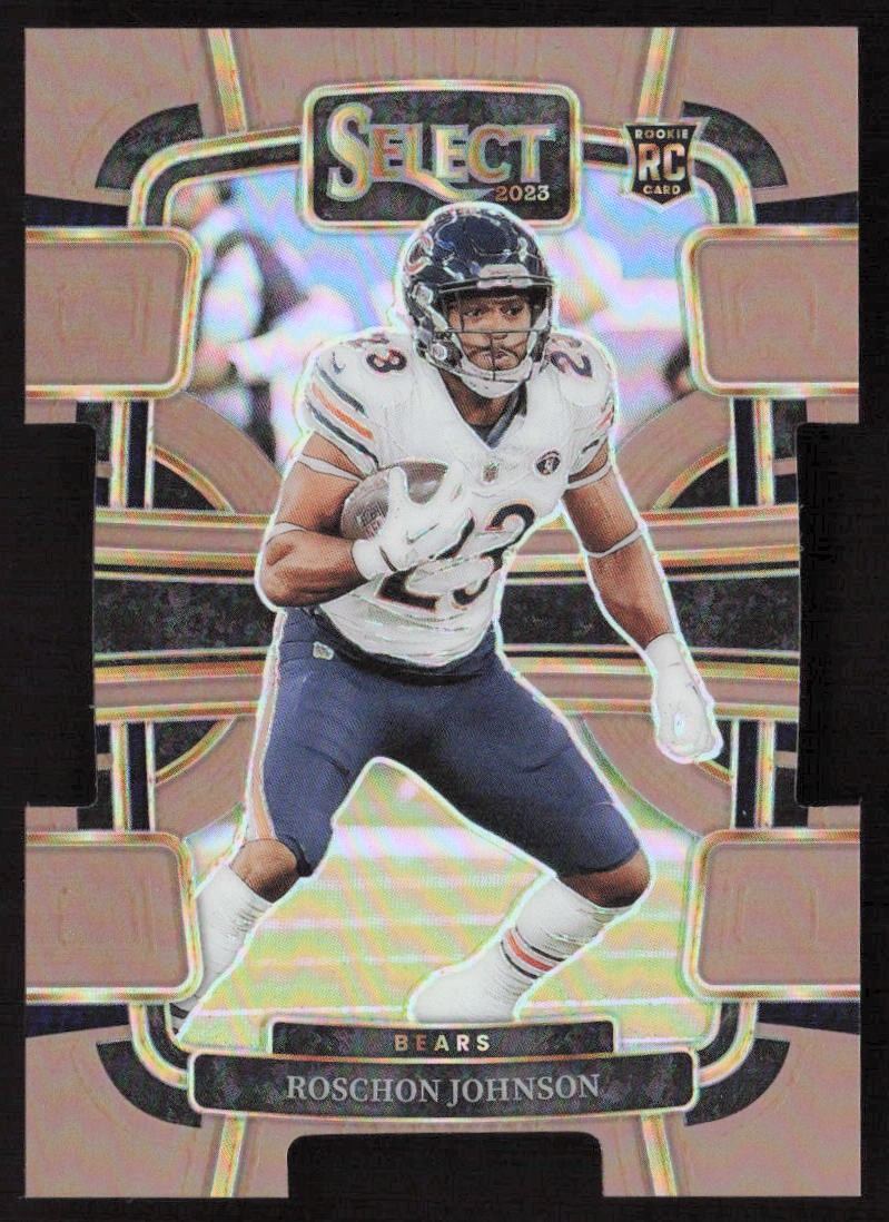2023 Select Copper Prizms Die-Cut /299 Roschon Johnson #19 Rookie Bears