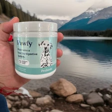 Lot of 4 Pawfy Probiotic Dog Supplements 4 oz - Sealed Exp 10/2025