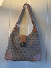 Vintage Dooney And Bourke DB 1975 Shoulder Purse Bag Monogram USA Made