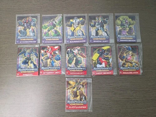 TRANSFORMERS Energon 12 Trading Card Lot tech specs Starscream & more wrapped