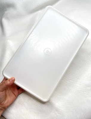 Vintage Tupperware Feinkost/Käse/Speck Behälter mit Deckel rechteckig (51к)
