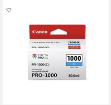 New Genuine Canon PFI-1000 C Cyan Ink Cartridge imagePROGRAF PRO-1000