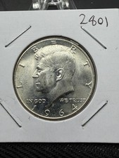 1964 Kennedy Half Dollar - BU - As Shown! (#2801)
