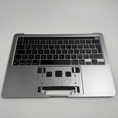 Macbook Pro 13'' A2338 2020 2022 Topcase Tastatur Akku  QWERTZ Spacegrau Grade C