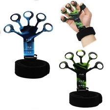 Finger Gripper Exerciser Hand Strengthener 6 Resistance Levels Guitar Therapy