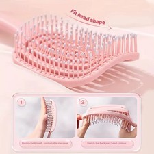 Magic Detangling Hair Brush for Women Curved Scalp Massage Styling Comb UK