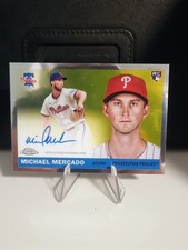 2025 Topps Chrome Platinum -  Michael Mercado (RC) #CPA-MME Rookie On Card Auto. rookie card picture