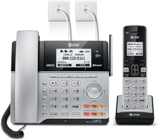 AT T TL86103 2-Line Corded/Cordless for Small Business with Answering Machine, 2