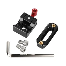 CAMVATE NATO Rail Clamp with 2" Safety Rail V2 for Monitor & Wireless Receiver