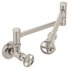 MOEN Paterson S6642SRS Traditional Wall Mount Pot Filler Kitchen Faucet in Spot