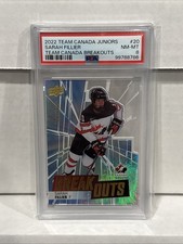 Sarah Fillier 013/100 Break Outs PSA 8 2022 Team Canada Juniors New York PWHL