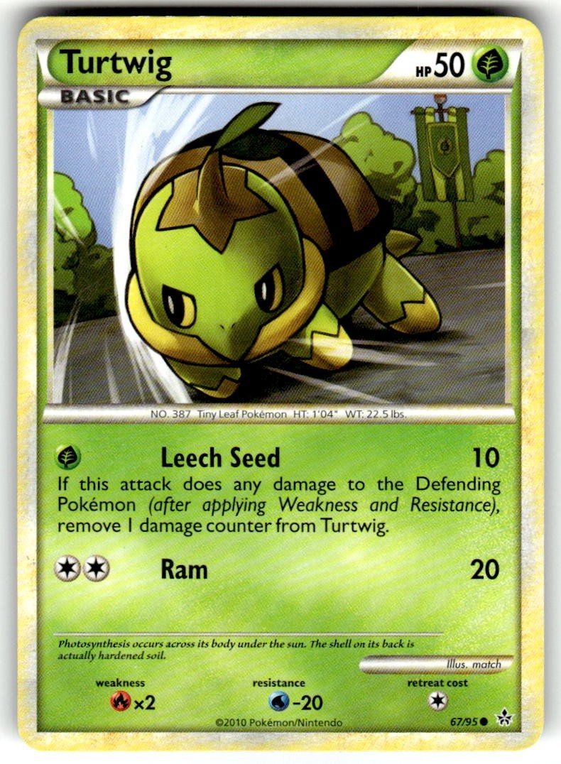 Turtwig Unleashed 67/95 Near Mint NM