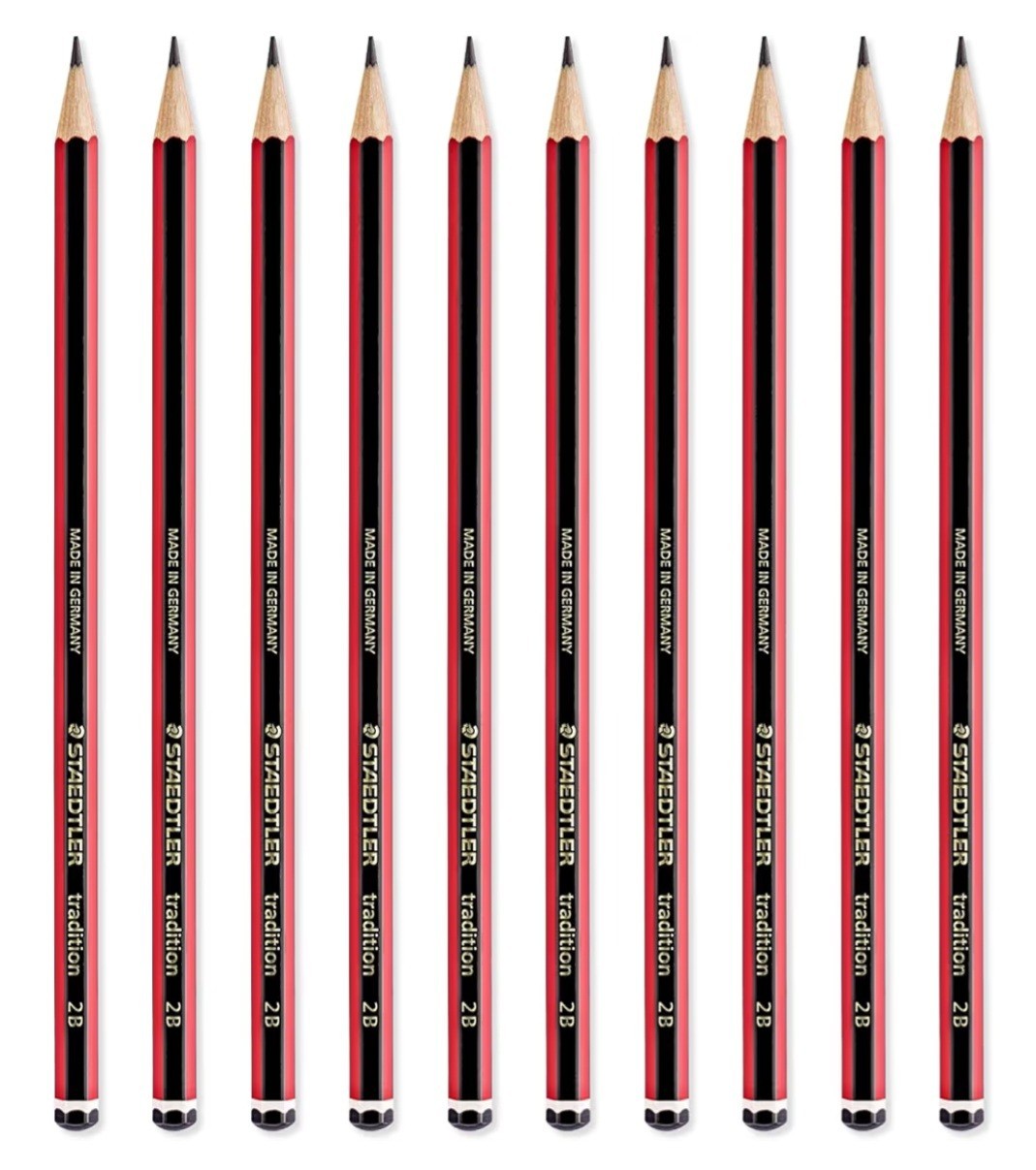 STAEDTLER  Tradition Graphite Pencil for Drawing & Sketching - 2B (Box of 12)