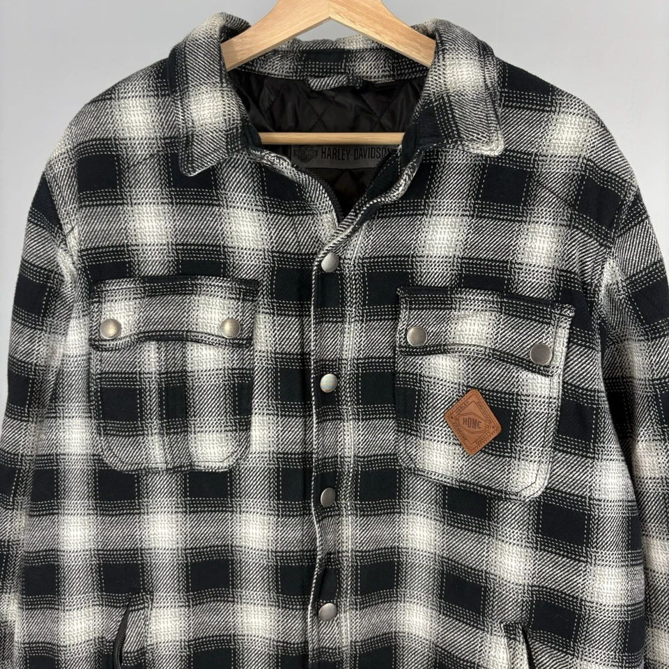 Chaqueta Harley Davidson de franela gruesa delgada XL Foto 2 de 4