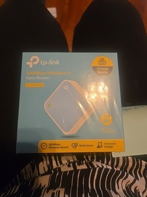 TP Link N300 Wireless Portable Nano Travel Router (TL WR802N) WiFi Bridge + NEW!
